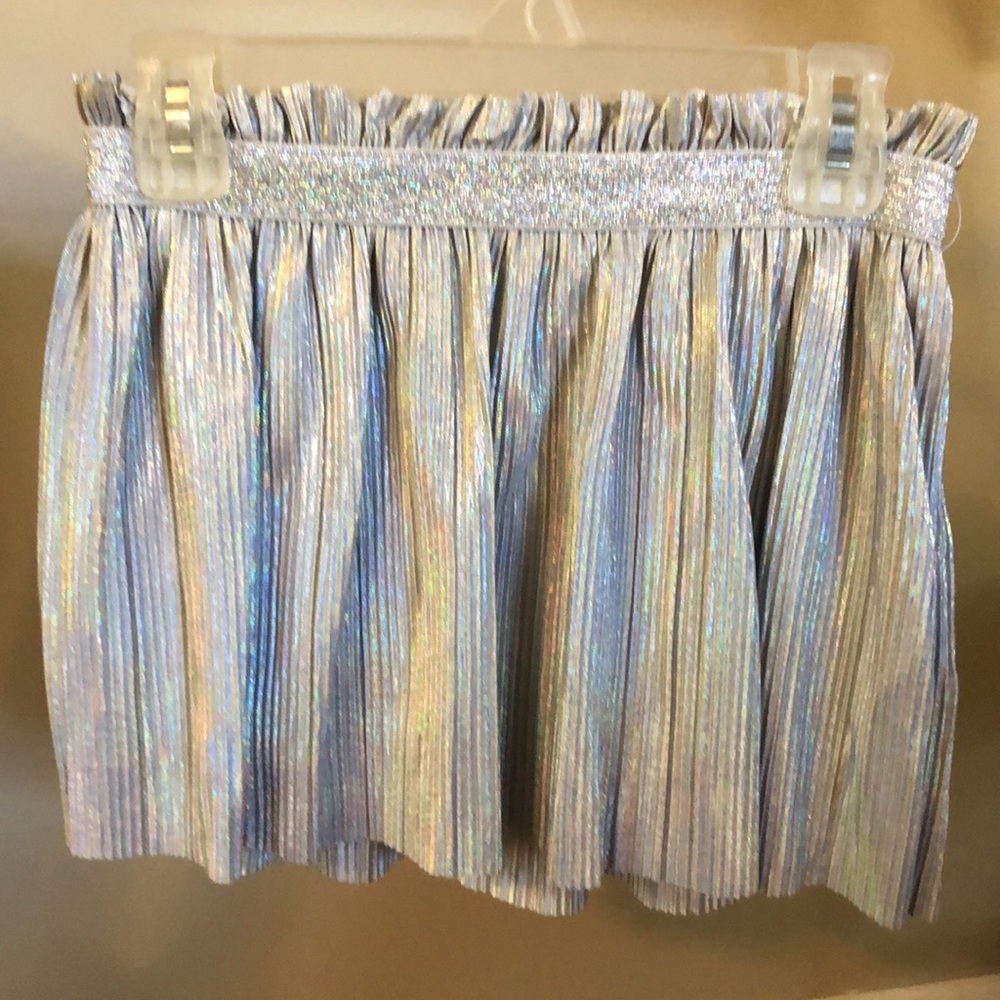 Metallic silver shimmer skirt - Picture 2 of 6